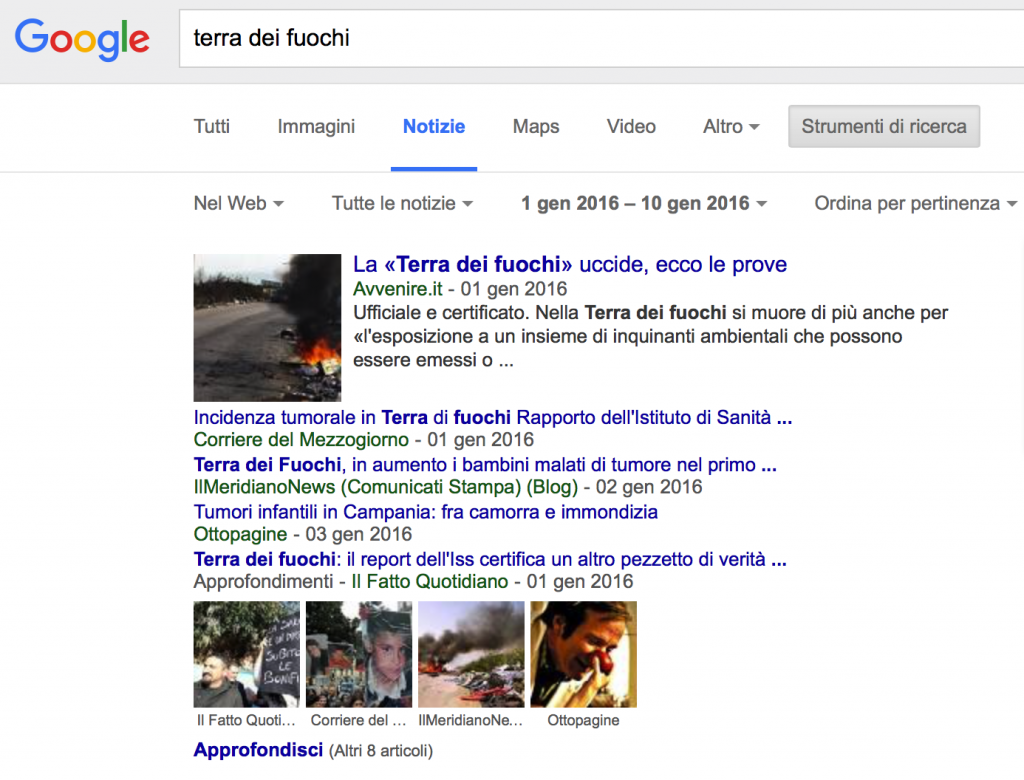 rassegna terra dei fuochi